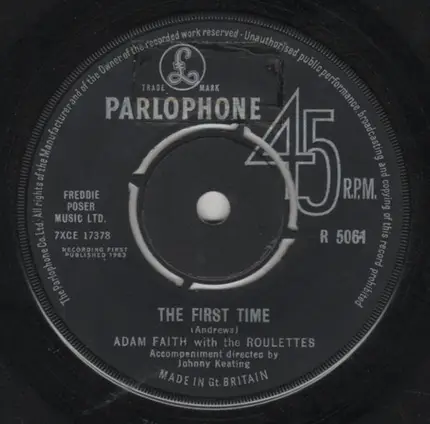 Adam Faith With The Roulettes - So Long Baby