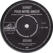 7'' - Adamo - Sonnet Pour Notre Amour / Princesses Et Bergeres