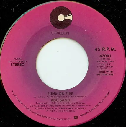 ADC Band - Roll With The Punches / Funk On Fire