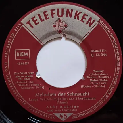 Addy Andrigo Und Sein Orchester - Mitternachtsblues