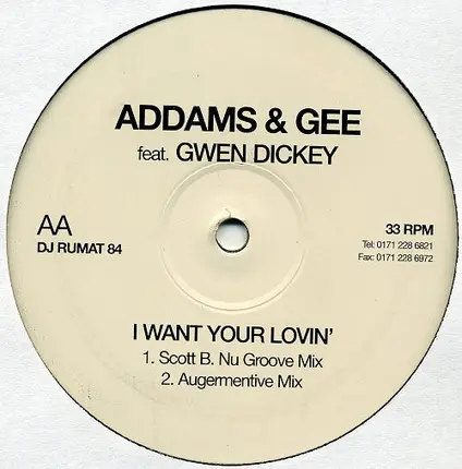 Addams & Gee - I Want Your Lovin'