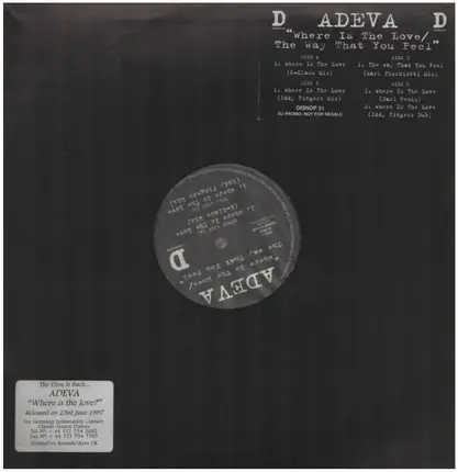 Adeva - Where Is The Love / The Way That You Feel