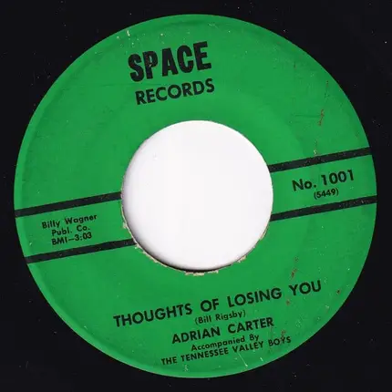 Adrian Carter - A Broken Heart Must Live Alone / Thoughts Of Losing You