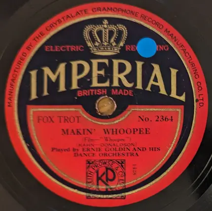 Adrian Schubert , Ernie Goldin - Go Home And Tell Your Mother / Makin' Whoopee