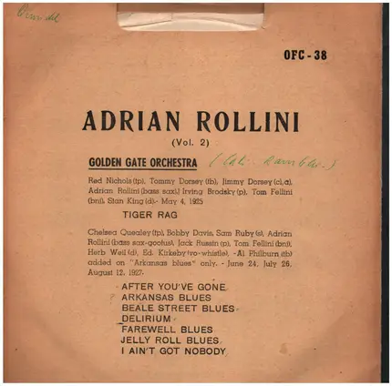 Adrian Rollini - Golden Gate Orchestra