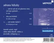 CD - Adriana Hölszky - Dominik Susteck - Wie Ein Gläsernes Meer, Mit Feuer Gemischt ...