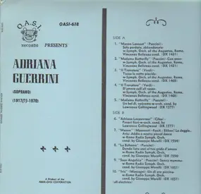 Giacomo Puccini - Adriana Guerrini