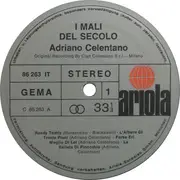 LP - Adriano Celentano - I Mali Del Secolo