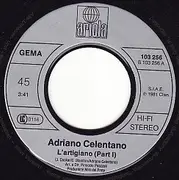 7inch Vinyl Single - Adriano Celentano - L'Artigiano
