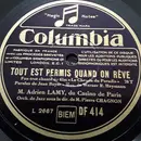 Schellack - Adrien Lamy - Tout Est Permis Quand On Rêve / Avoir Un Bon Copain