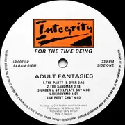 LP - Adult Fantasies - For The Time Being - Insert