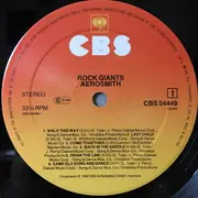 LP - Aerosmith - Rock Giants