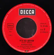 7inch Vinyl Single - Aeroplane - September In The Rain / It's So Better