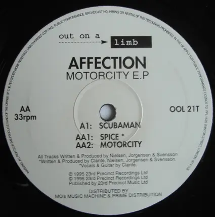 Affection - Motorcity E.P