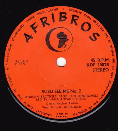 African Brothers - Asamando Akwantuo / Susu See Me No. 2