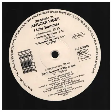 African Vibes - I Like Summer