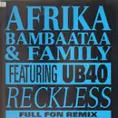 12inch Vinyl Single - Afrika Bambaataa & Family Featuring UB40 - Reckless