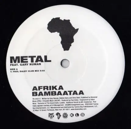 Afrika Bambaataa Featuring Gary Numan - Metal