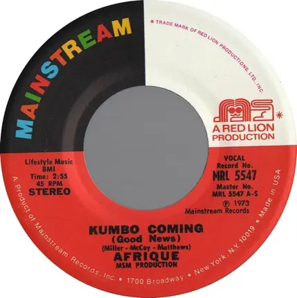 Afrique - Kumbo Coming (Good News) / Hot Mud