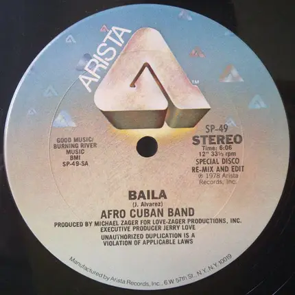 Afro Cuban Band - Baila / The Moon Is The Daughter Of The Devil