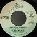 7inch Vinyl Single - After The Fire - One Rule For You