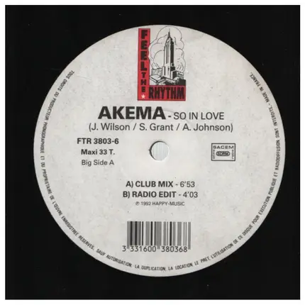 Akema - So in Love