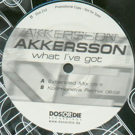 Akkersson - What I've Got
