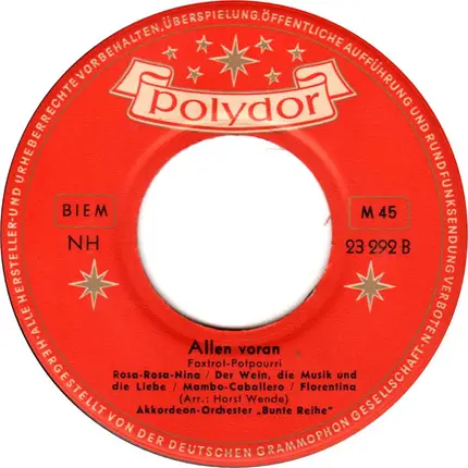 Akkordeon-Orchester "Bunte Reihe" - Allen Voran