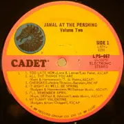 LP - Ahmad Jamal Trio - Jamal At The Pershing Vol. 2