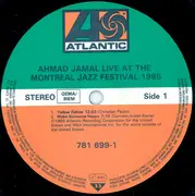 Double LP - Ahmad Jamal - Live At The Montreal Jazz Festival 1985