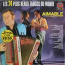 Double LP - Aimable Son Accordéon Et Son Orchestre - Les 24 Plus Beaux Tangos Du Monde - Pink labels