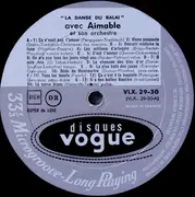 LP - Aimable Son Accordéon Et Son Orchestre - La Danse Du Tapis, La Danse Du Balai