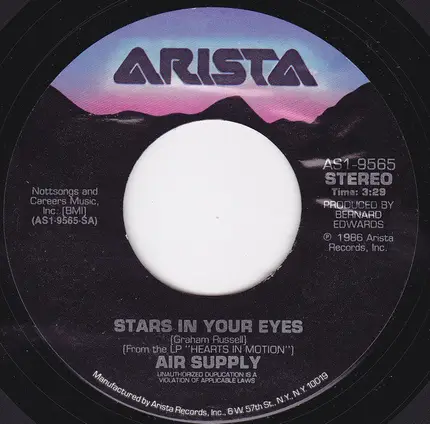 Air Supply - Stars In Your Eyes