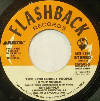 Air Supply - Two Less Lonely People In The World
