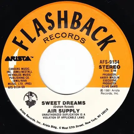 Air Supply - Here I Am / Sweet Dreams
