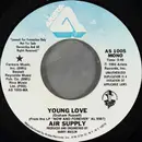 7inch Vinyl Single - Air Supply - Young Love - Styrene, Mono