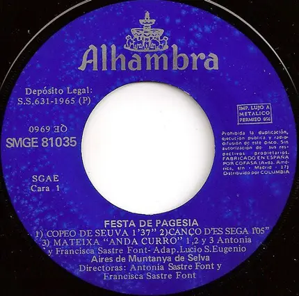 Aires De Montanya De Selva - Festa De Pagesia