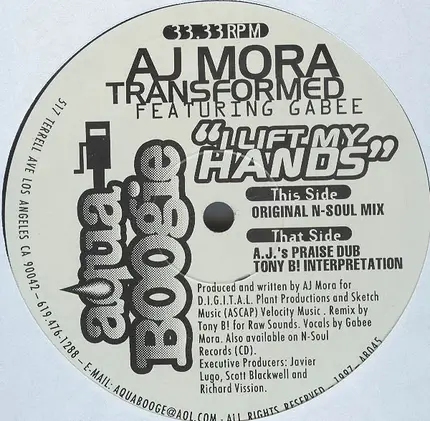 AJ Mora Featuring Gabee - I Lift My Hands