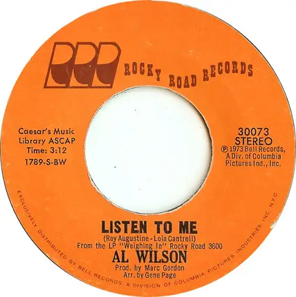 Al Wilson - Show and Tell