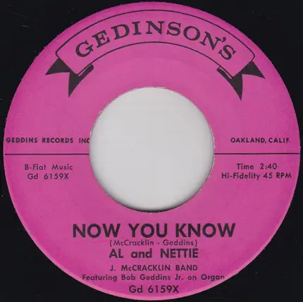 Al And Nettie - San Francisco Twist / Now You Know