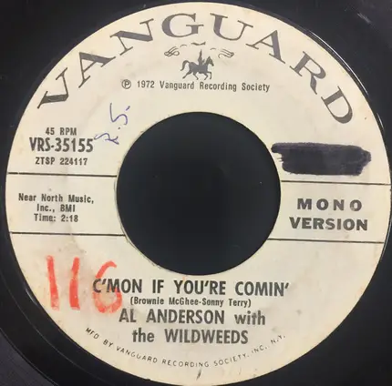 Al Anderson With The Wildweeds - C'mon If You're Comin'