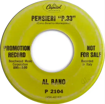 Al Bano Carrisi - Nel Sole / Pensieri "P.33"