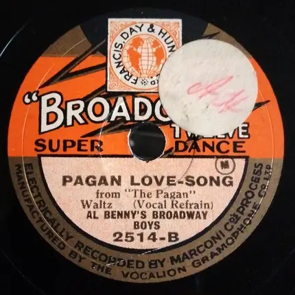 Al Benny's Broadway Boys - This Is Heaven / Pagan Love Song
