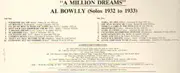 LP - Al Bowlly - A Million Dreams (Solos 1932 to 1933)