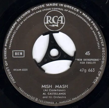 Al Castellanos And His Orchestra - Mish Mash / Tina Tinita