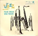7inch Vinyl Single - Al Cohn's Four Brass One Tenor - Four Brass, One Tenor - Cover top opened