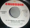 7inch Vinyl Single - Al Di Meola & Les Paul - Spanish Eyes - Promo