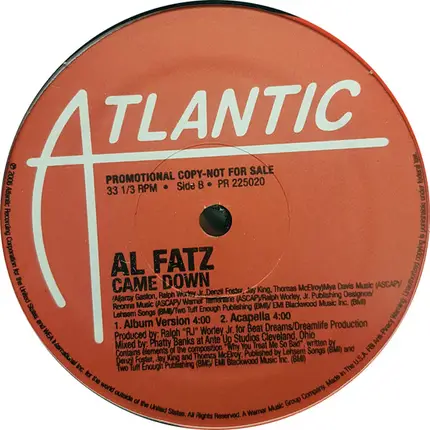 Al Fatz - Came Down