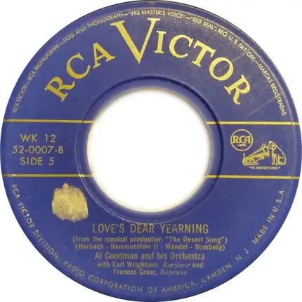 Al Goodman And His Orchestra - Gems From The Desert Song