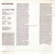 LP - Al Haig Trio - Invitation - + Obi, Insert